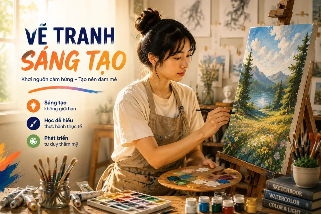 Vẽ tranh sáng tạo